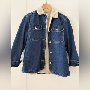 Old Navy Sherpa Lined Utility Jacket, size small